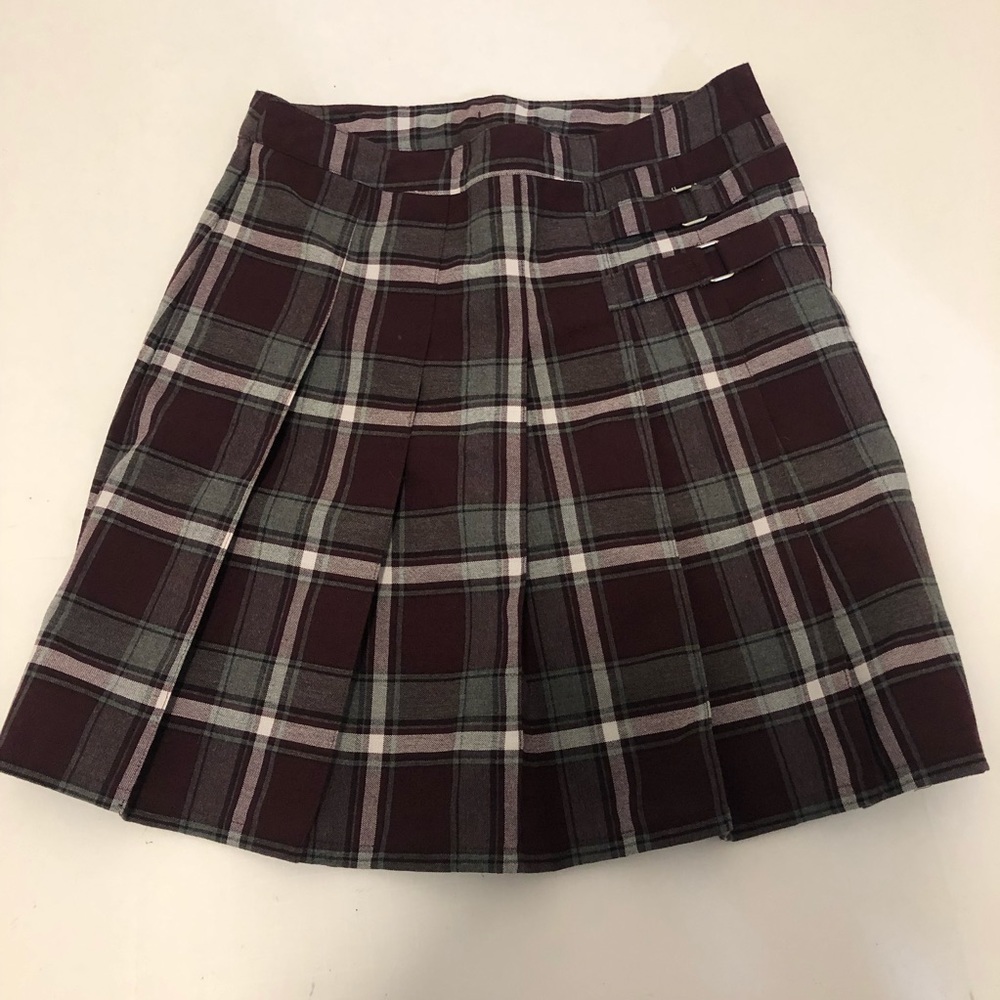 French toast tartan ladies skirt size 14
